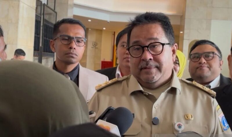 Wakil Gubernur DKI Jakarta Rano Karno saat dijumpai di kawasan Jakarta Pusat, Selasa (15/7/2025).