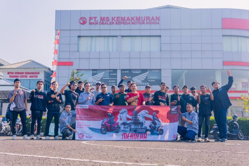 PT Mitra Sendang Kemakmuran bersama Paguyuban Honda Banten belum lama ini menggelar Konvoi Kemerdekaan yang diikuti oleh puluhan anggota komunitas Honda, Rabu (20/08/2025).