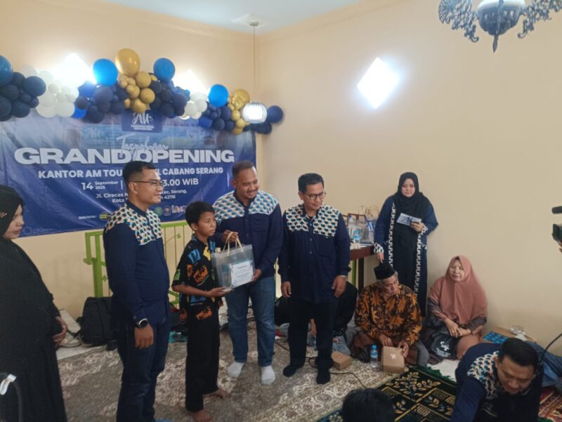 PT AM Travelindo buka kantor cabang baru di Kota Serang, Minggu 14 September 2025.