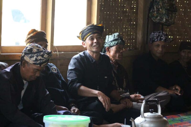Dialog budaya dalam acara Seren Taun Cisungsang, Lebak, Banten, Senin 22 September 2025.