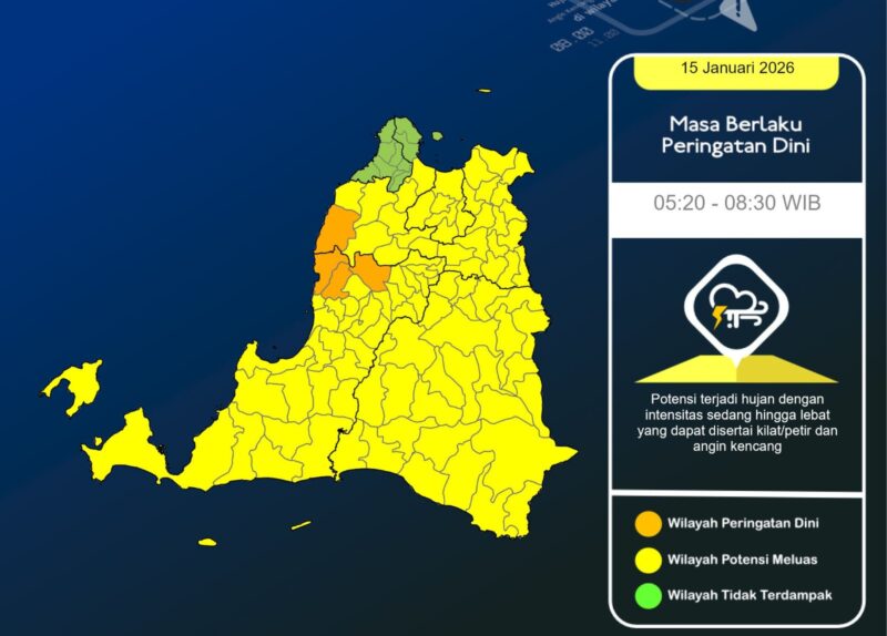 Cuaca Banten hari ini.